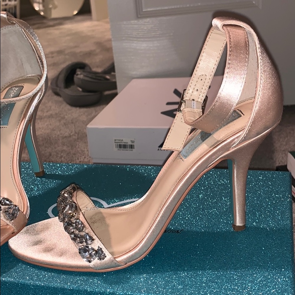 Blue By Betsey Johnson Satin Heels